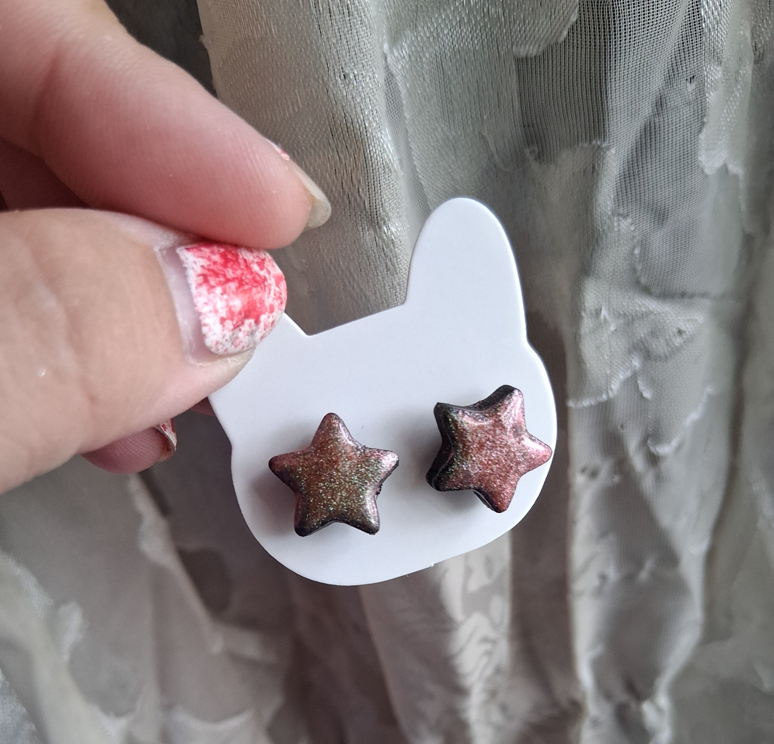Sunset Glow Star Studs