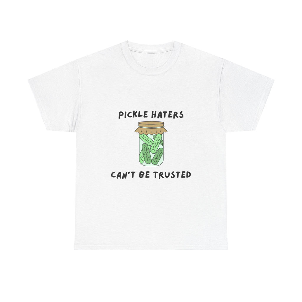 Pickle Haters Unisex Heavy Cotton Tee | Funny Graphic Shirt, Gift for Food Lovers, Casual Wear, Summer Style, Unique Present
