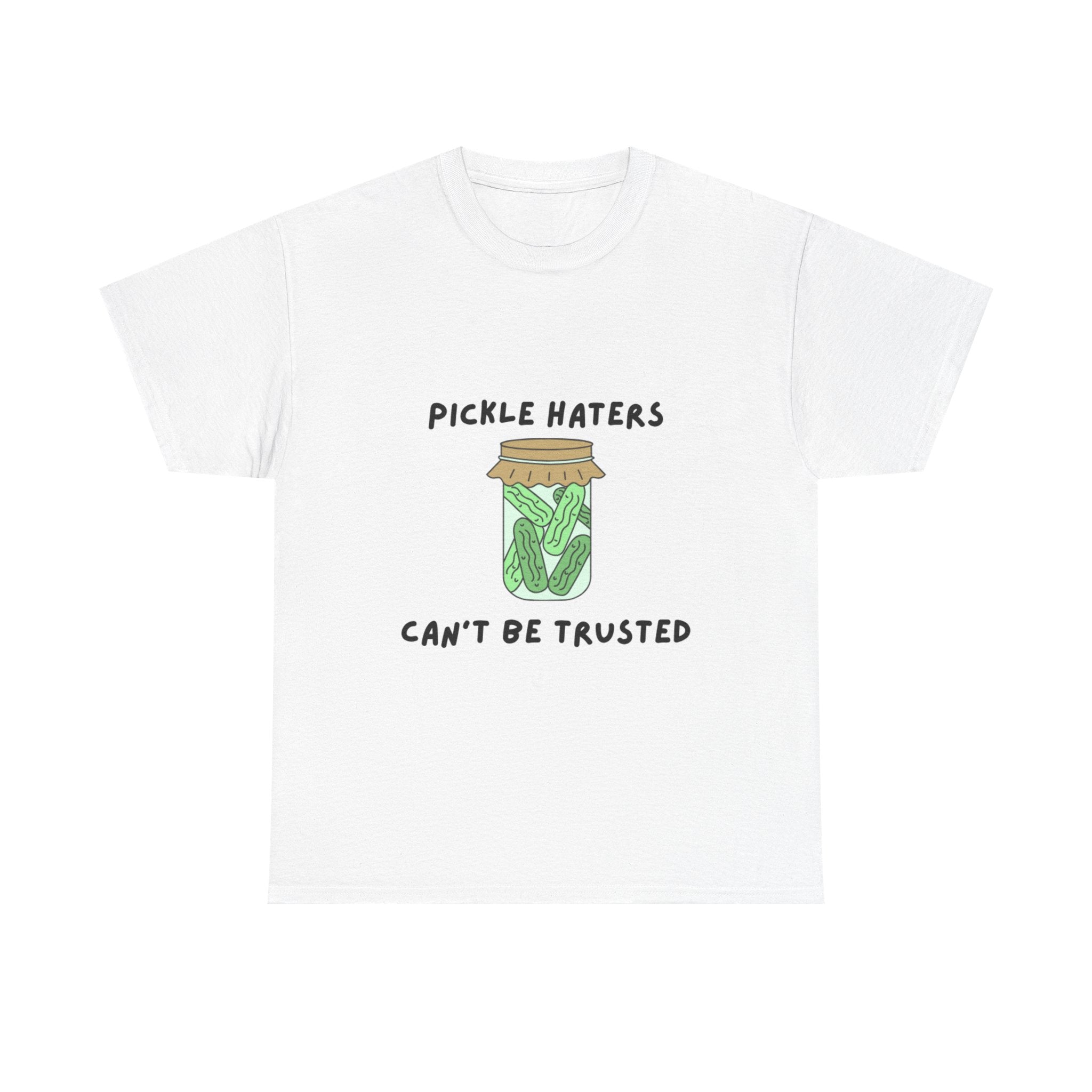 Pickle Haters Unisex Heavy Cotton Tee | Funny Graphic Shirt, Gift for Food Lovers, Casual Wear, Summer Style, Unique Present