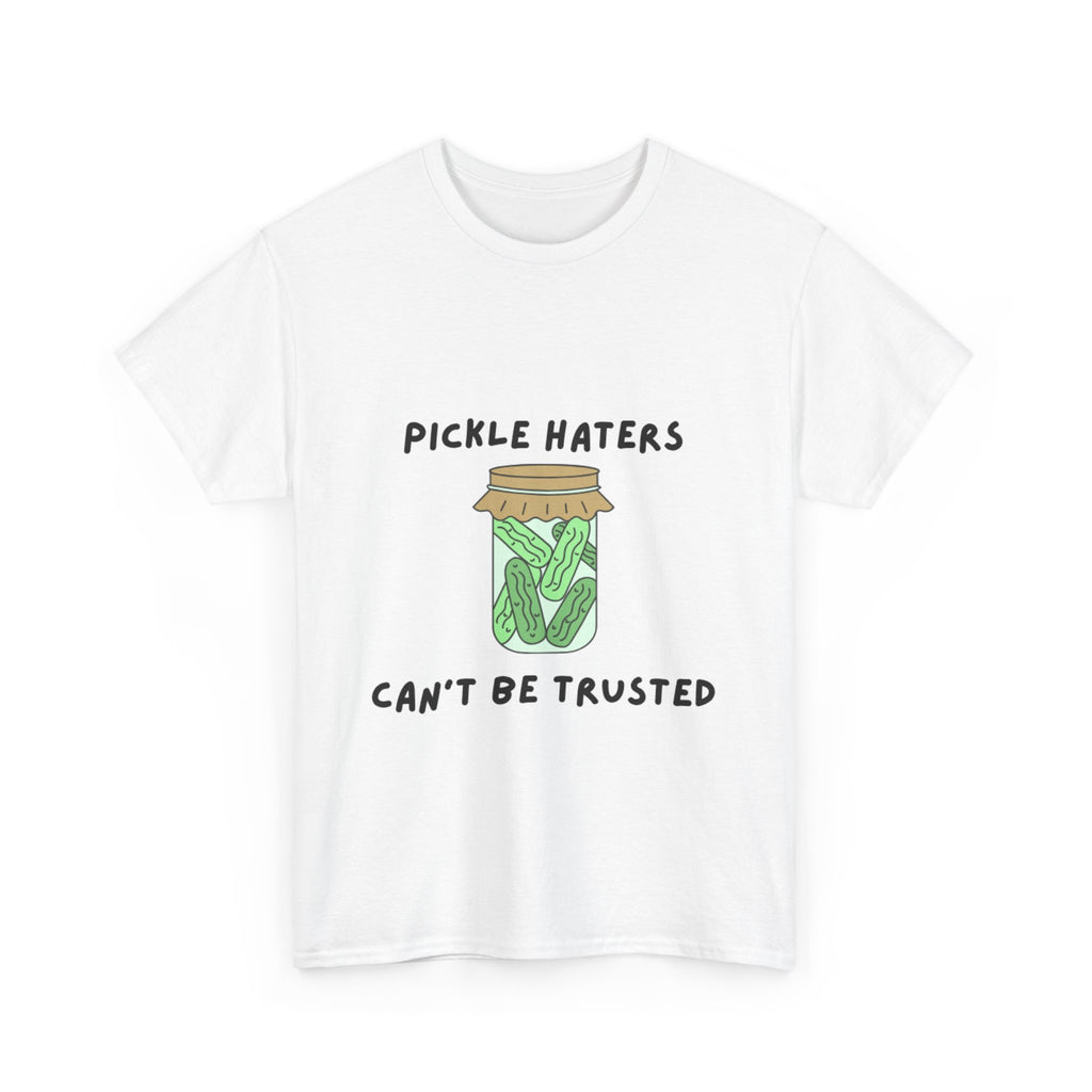 Pickle Haters Unisex Heavy Cotton Tee | Funny Graphic Shirt, Gift for Food Lovers, Casual Wear, Summer Style, Unique Present