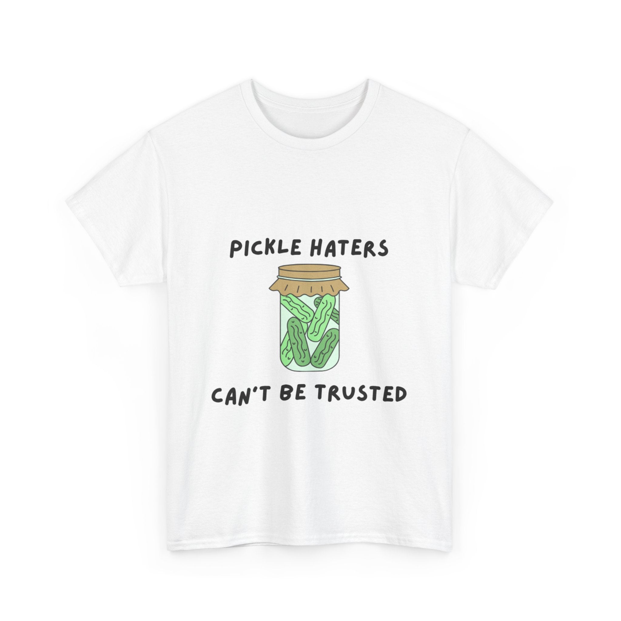 Pickle Haters Unisex Heavy Cotton Tee | Funny Graphic Shirt, Gift for Food Lovers, Casual Wear, Summer Style, Unique Present