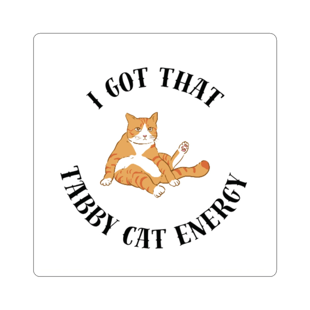 Tabby Cat Energy Stickers