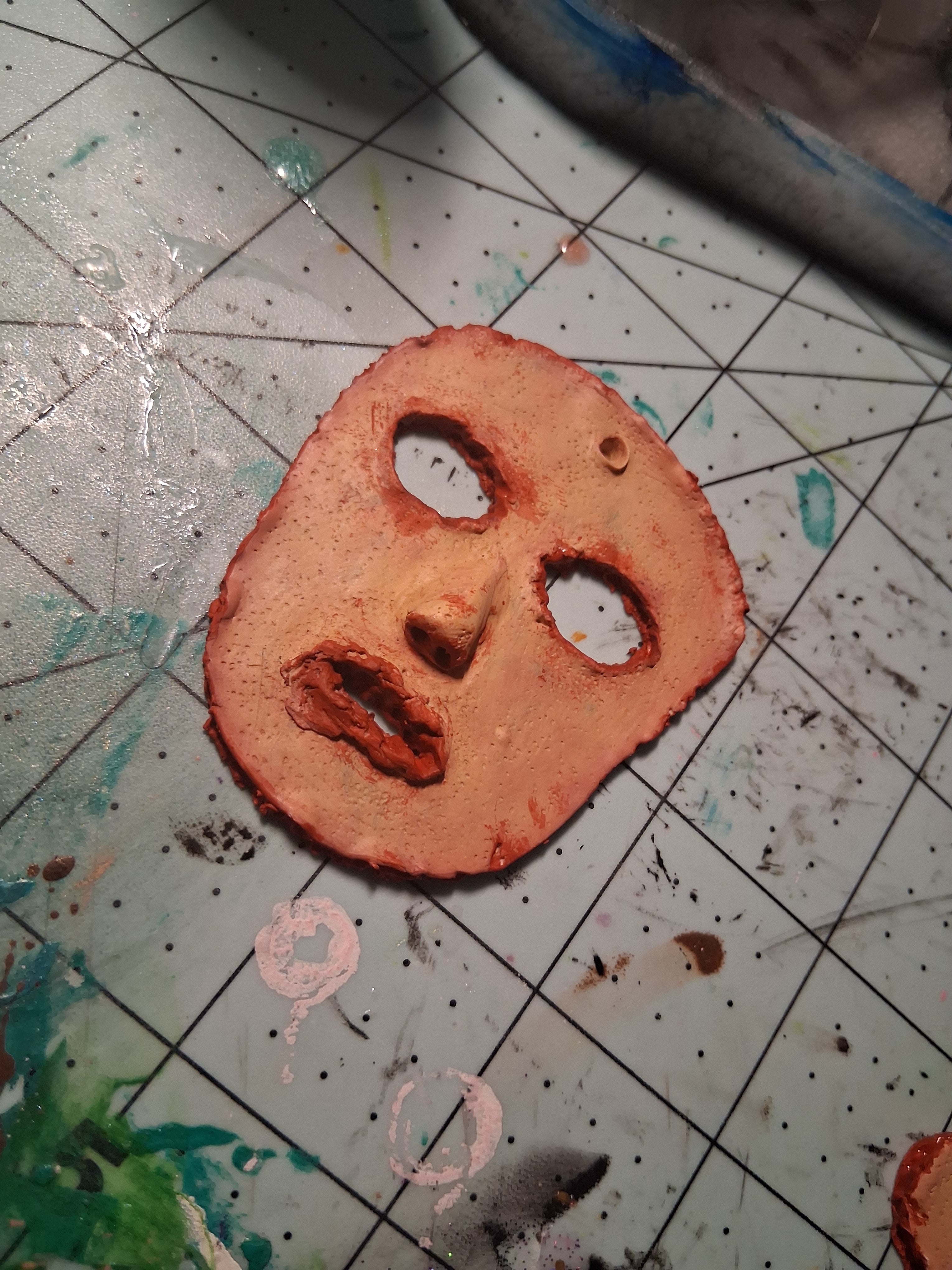 "Skinned" Face Ornament