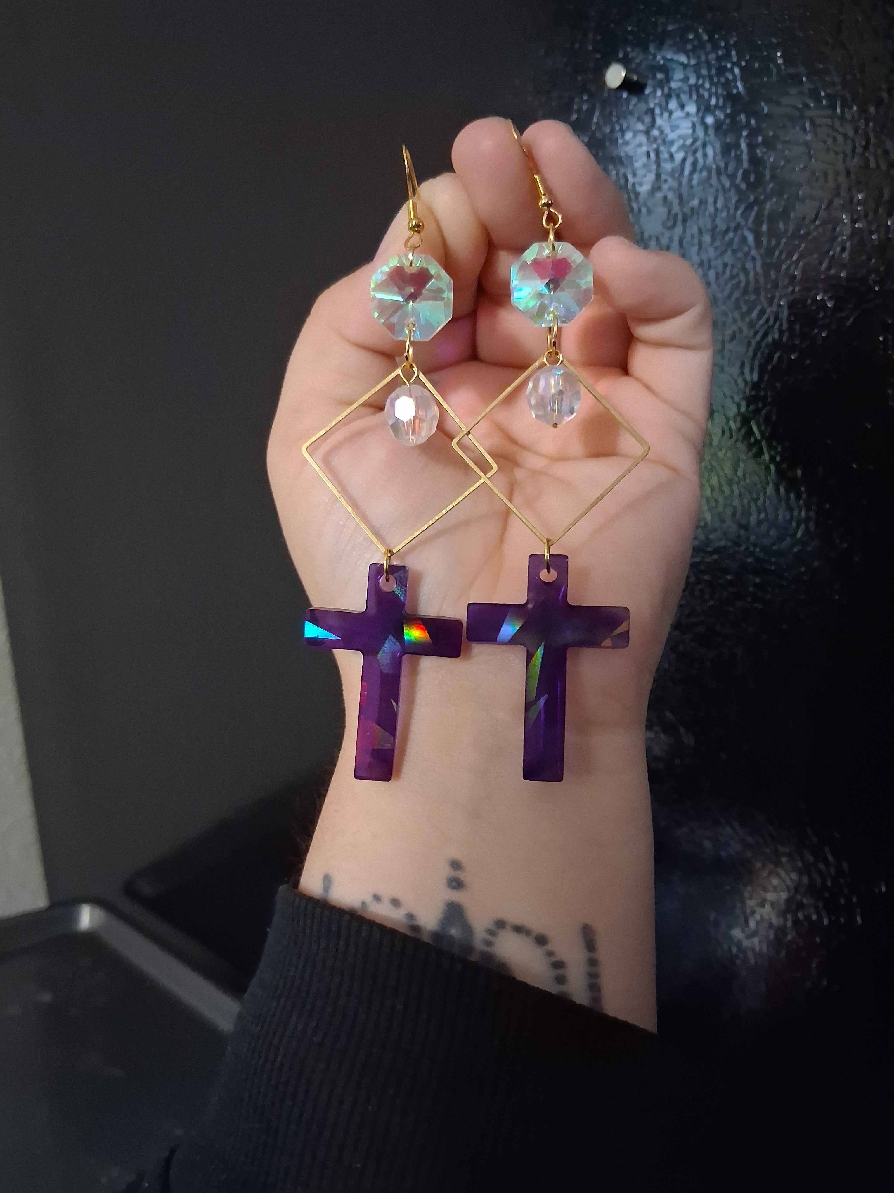 Statement Cross Earrings