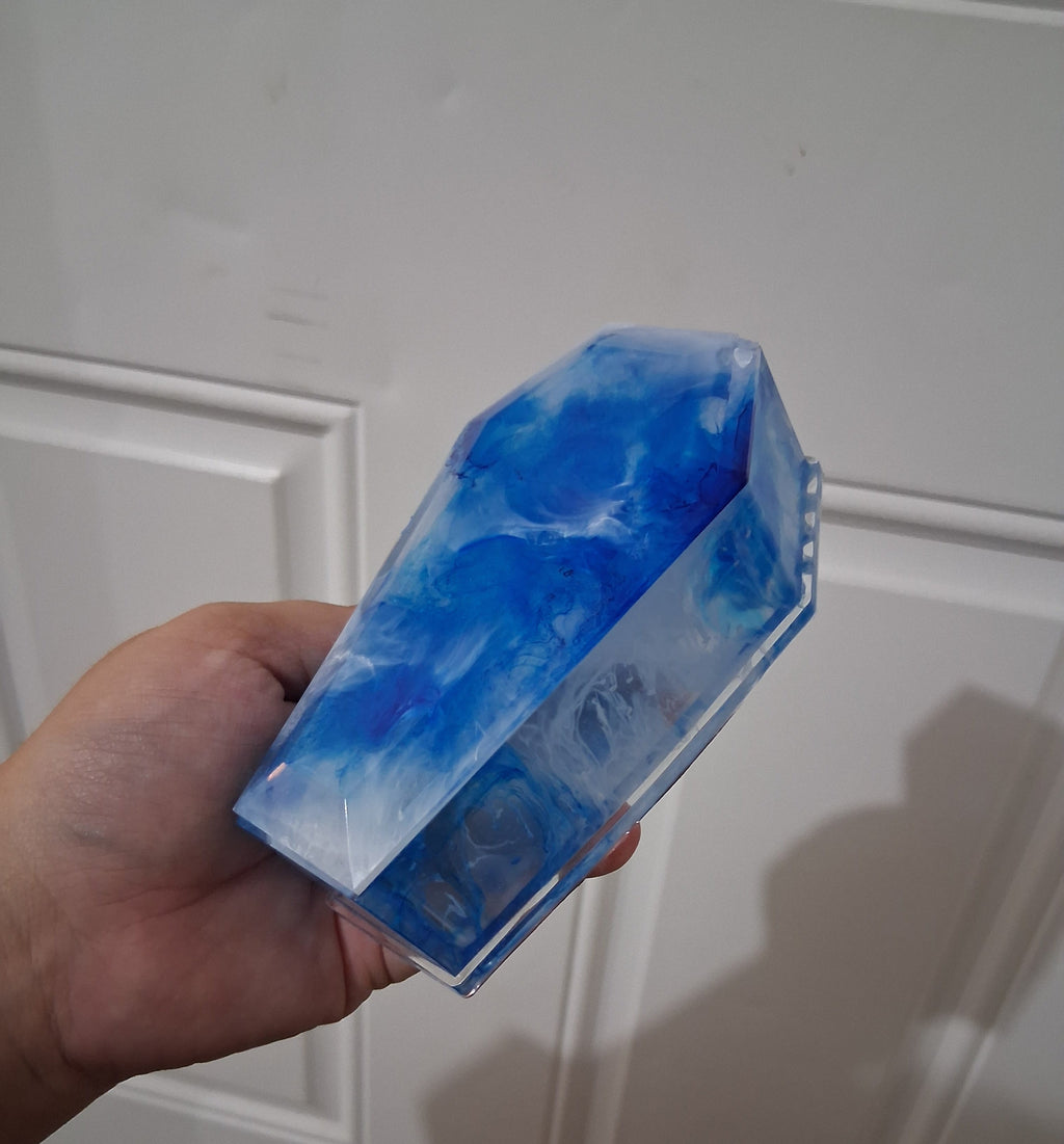 Blue & White Coffin Box